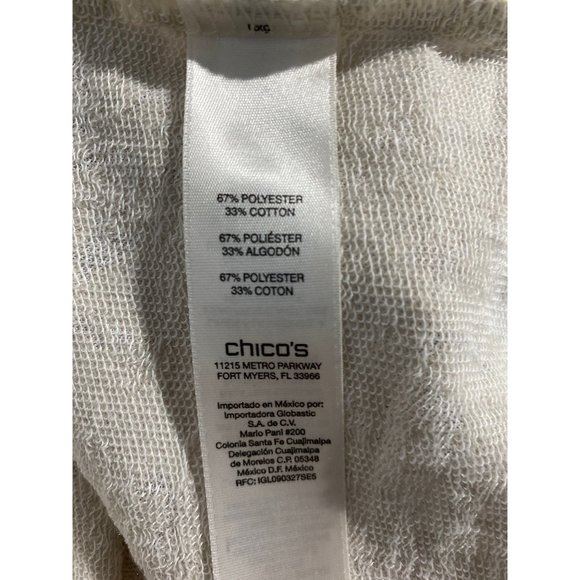 Zynergy By Chicos 4 Top 1X Valli Tunic Shirt Zip Detail High Neck Long Ashwood - Picture 8 of 10